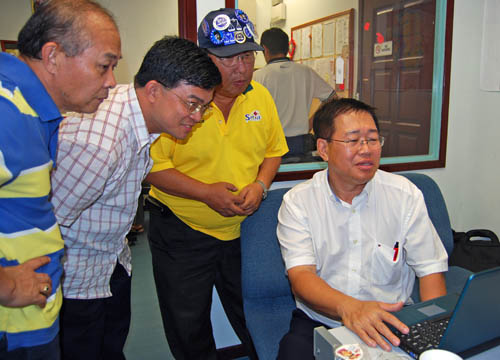 Datuk Lee Hwa Beng at his operation centre in Subang Jaya.