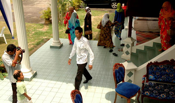 Khairy at his family home in Kg Badong